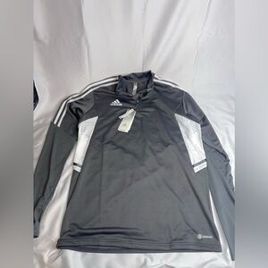 Adidas Condivo 22 Soccer/Golf Training Top Gray LARGE